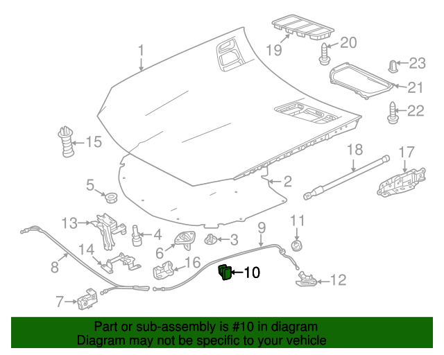 Genuine Mercedes-Benz Release Cable Clamp 003-995-34-77