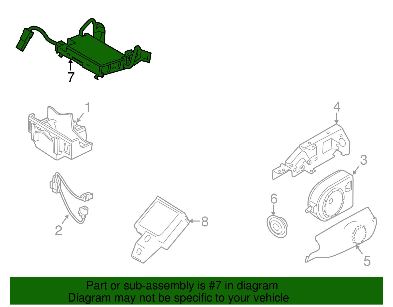 LR083344 - High-Quality Anti-Theft Infrared Sensor for 2017 Land Rover ...