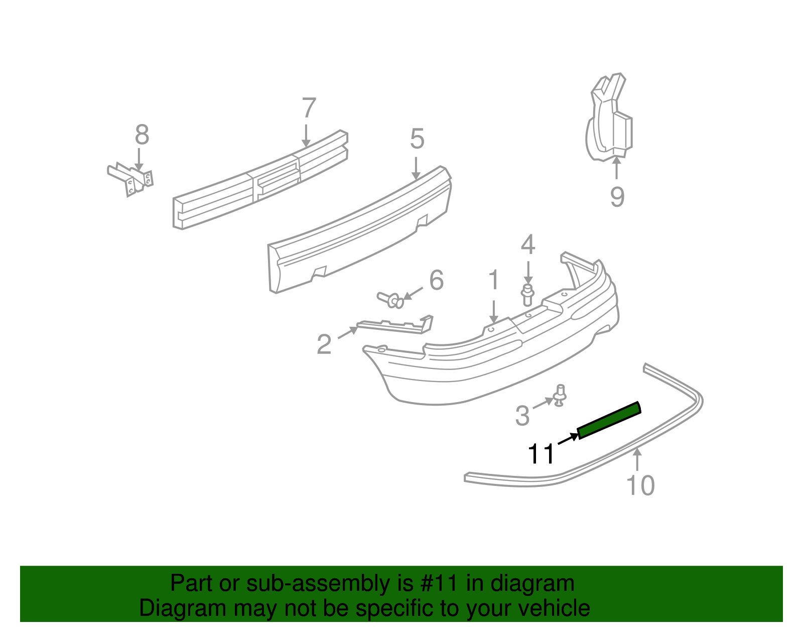 Bumper Buick Name Plate - GM (25677720)