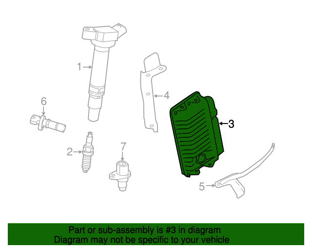 20142015 Toyota RAV4 Engine Control Module 896610R400 Toyota Parts