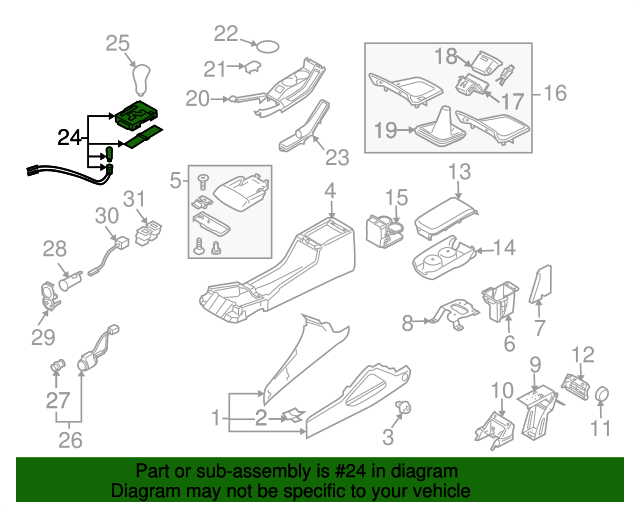 20032008 Subaru Shift Indicator 35180SA030 Subaru Parts Plus