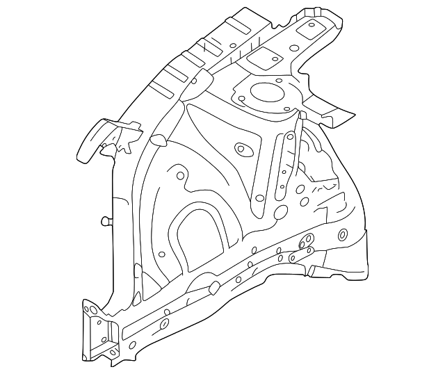 2022 Hyundai Tucson Apron Assembly 64502CW000 QuirkParts