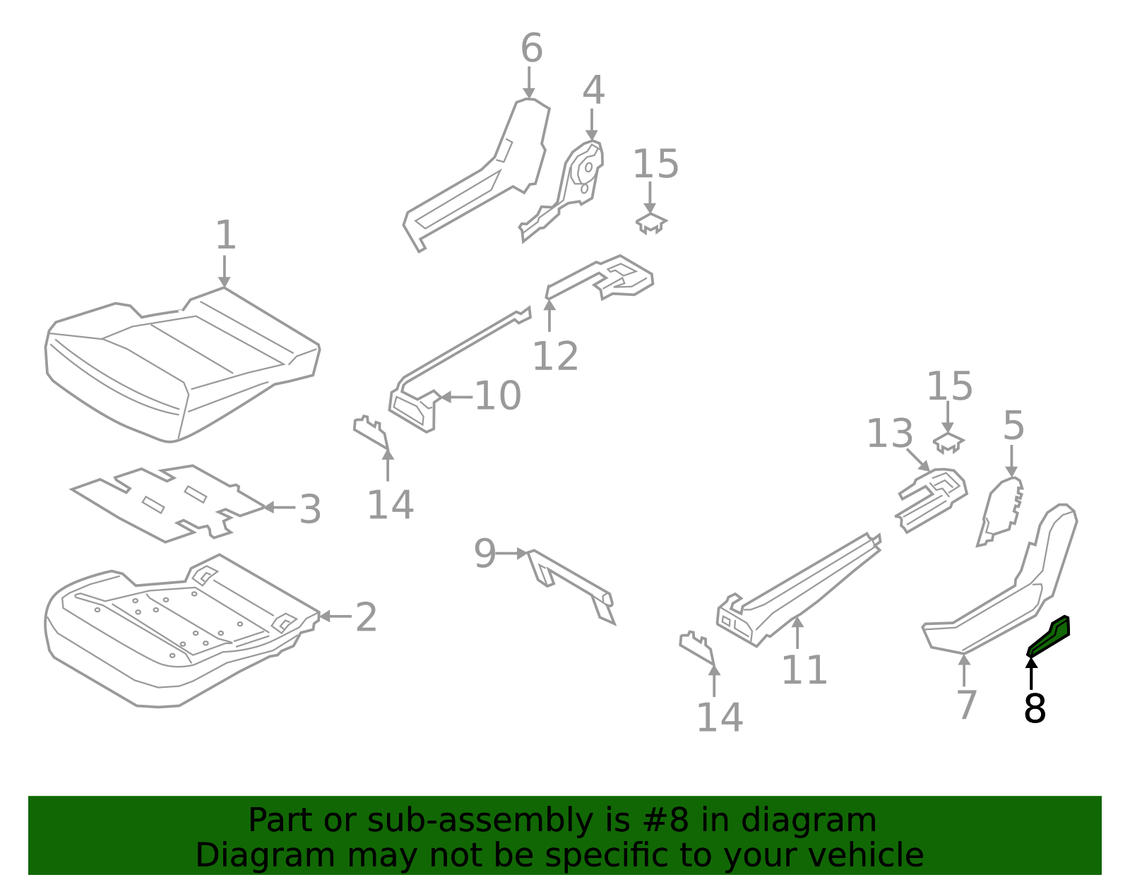 Release Handle - Ford (LB5Z-7862418-AD)