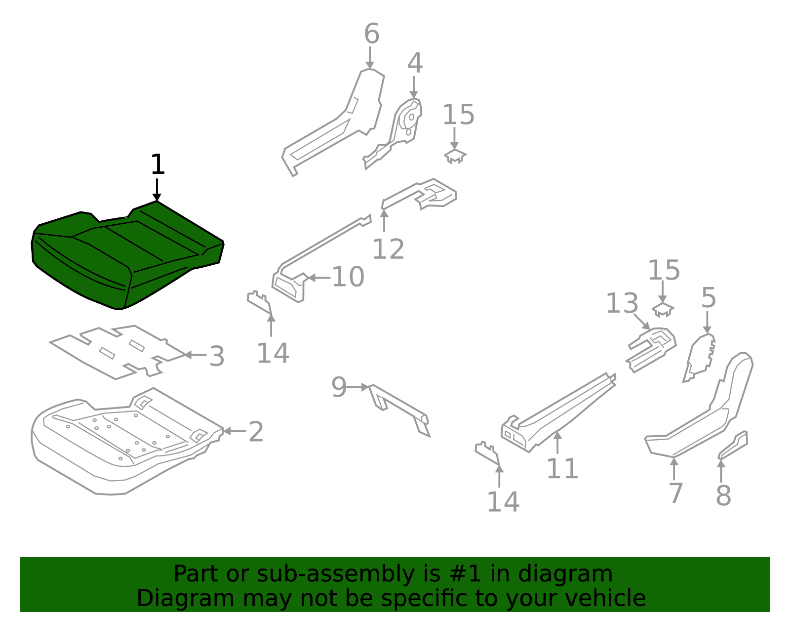 Cushion Cover - Ford (MB5Z-7863804-SA)