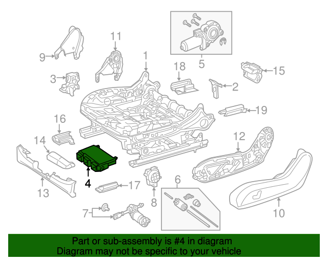 20192023 MercedesBenz Power Seat Control Module 2059007827