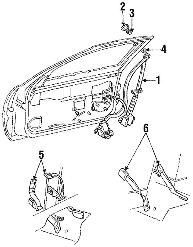 19881996 GM Seat Belt Guide Nut 10115018