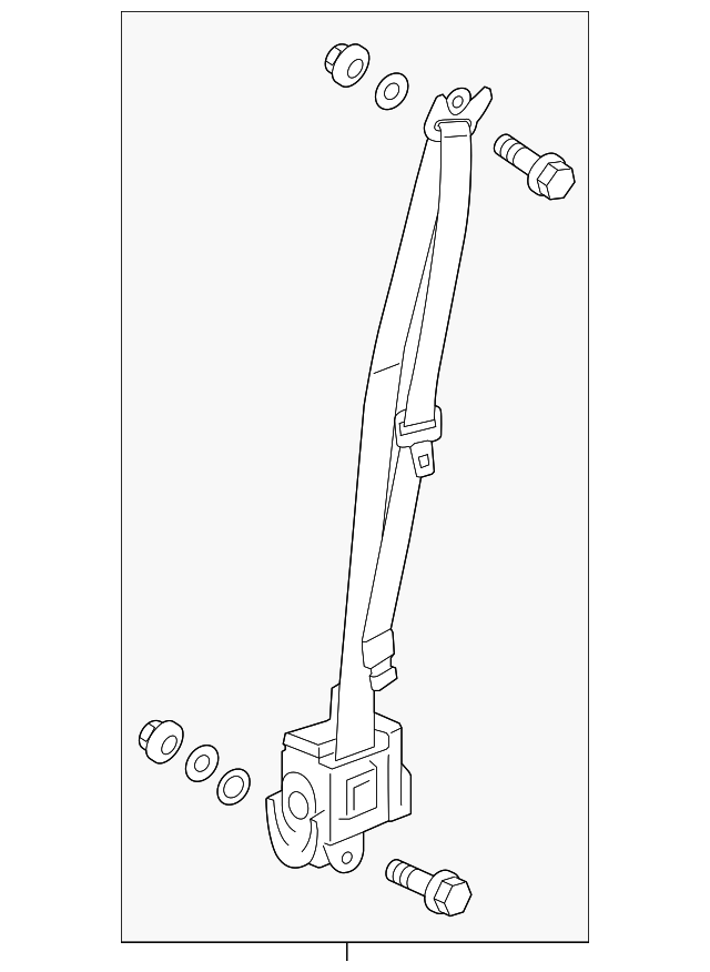 Genuine OEM Acura Seat Belt Lap And Shoulder Belt Part 04818TZ3