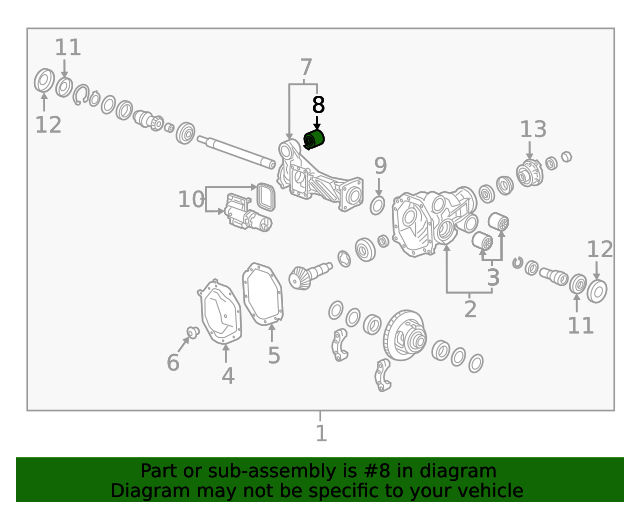 20192023 GM Axle Housing Bushing 84428318 GM