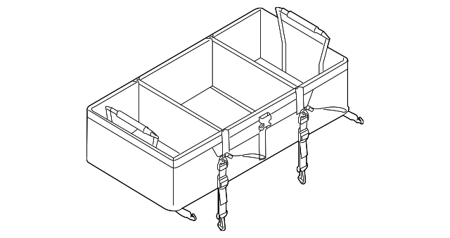 Cargo Organizer, Soft-Sided Large, Folding - Ford (HE5Z-78115A00-A)