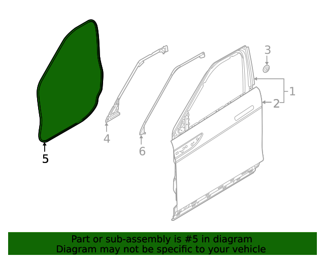 LR163131 Door WeatherStrip 20202023 Land Rover Range Rover Evoque
