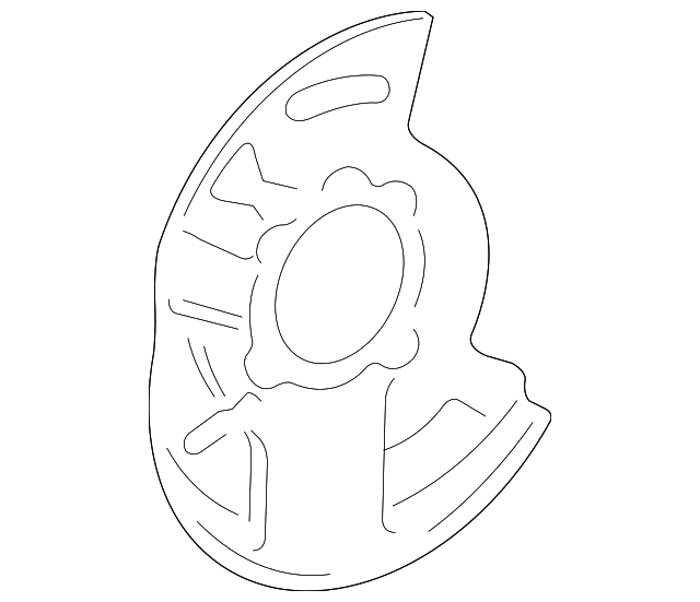 20102023 Toyota 4Runner Brake Dust Shield (Right, Front) 4778160140