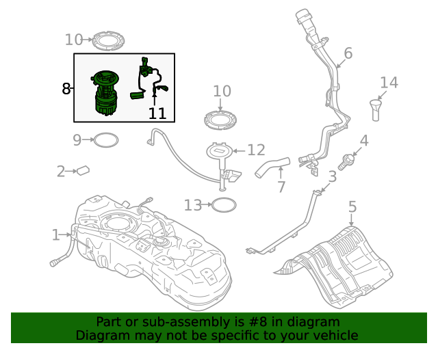 2021 Nissan Rogue Fuel Pump 170406RR1A XportAuto