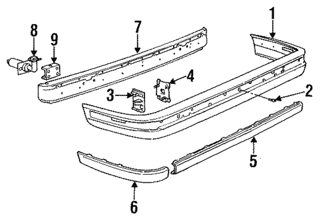 1989-1992 BMW Face Bar 51121966785 | OEM Parts Online