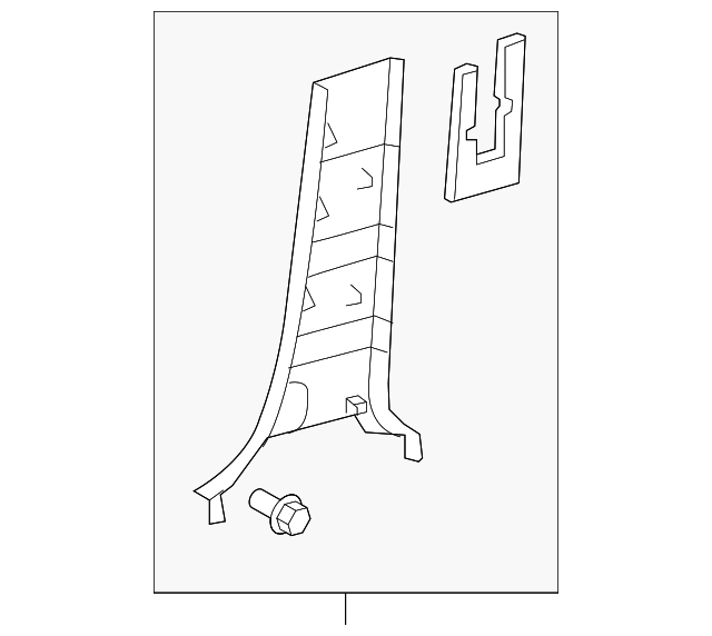 Genuine Toyota 62414-0C031-E0 Center Pillar Garnish Genuine Toyota 62414-0C031-E0 Center Pillar Garnish
