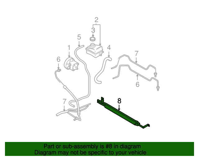 20032011 Volvo XC90 Power Steering Cooler 31360811