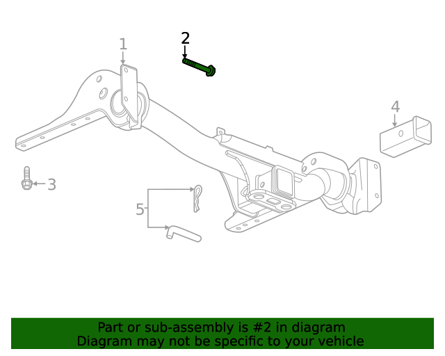 20192021 GM Trailer Hitch Bolt 11601890 GM Parts Online