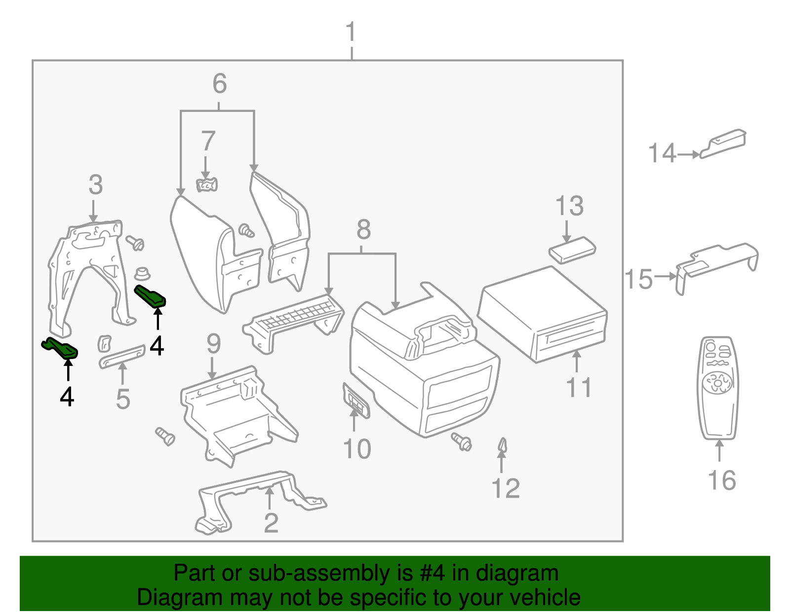 Bracket, F/Floor Compt Side (Left-hand) - GM (12457599)