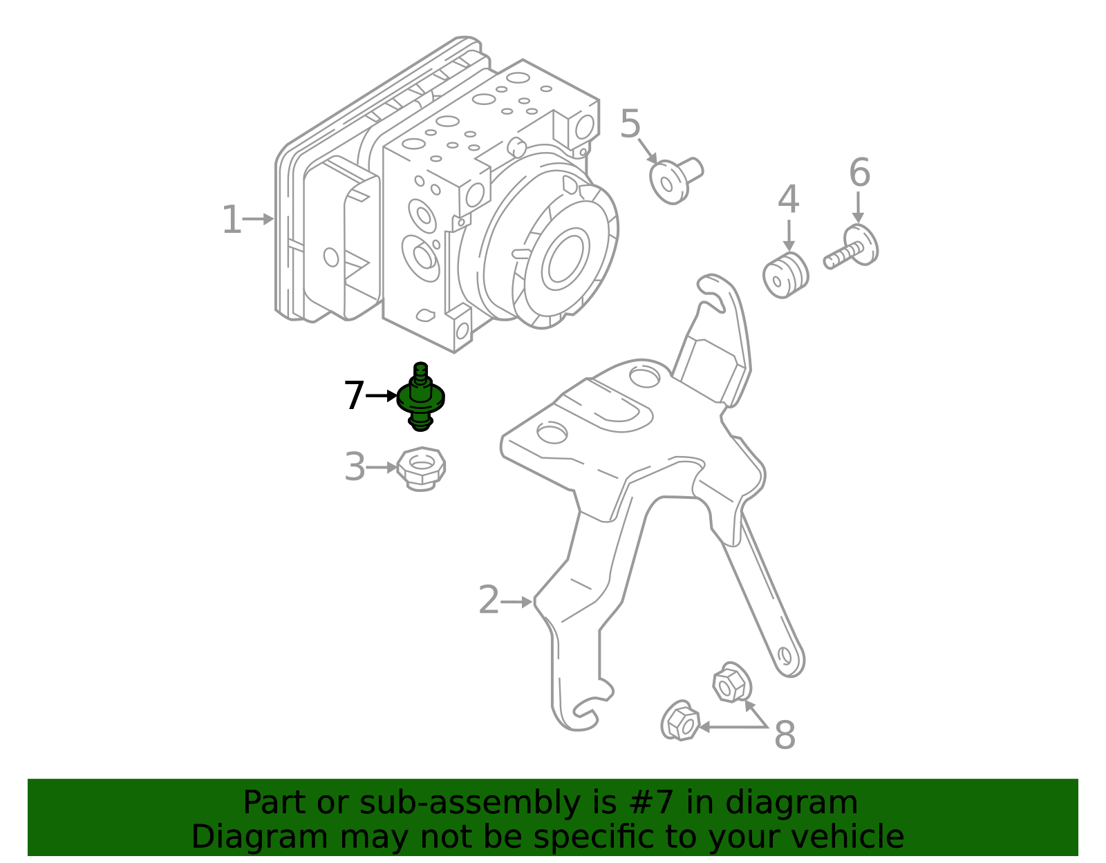 Mount Bracket Stud - Scion (90118-WB723)
