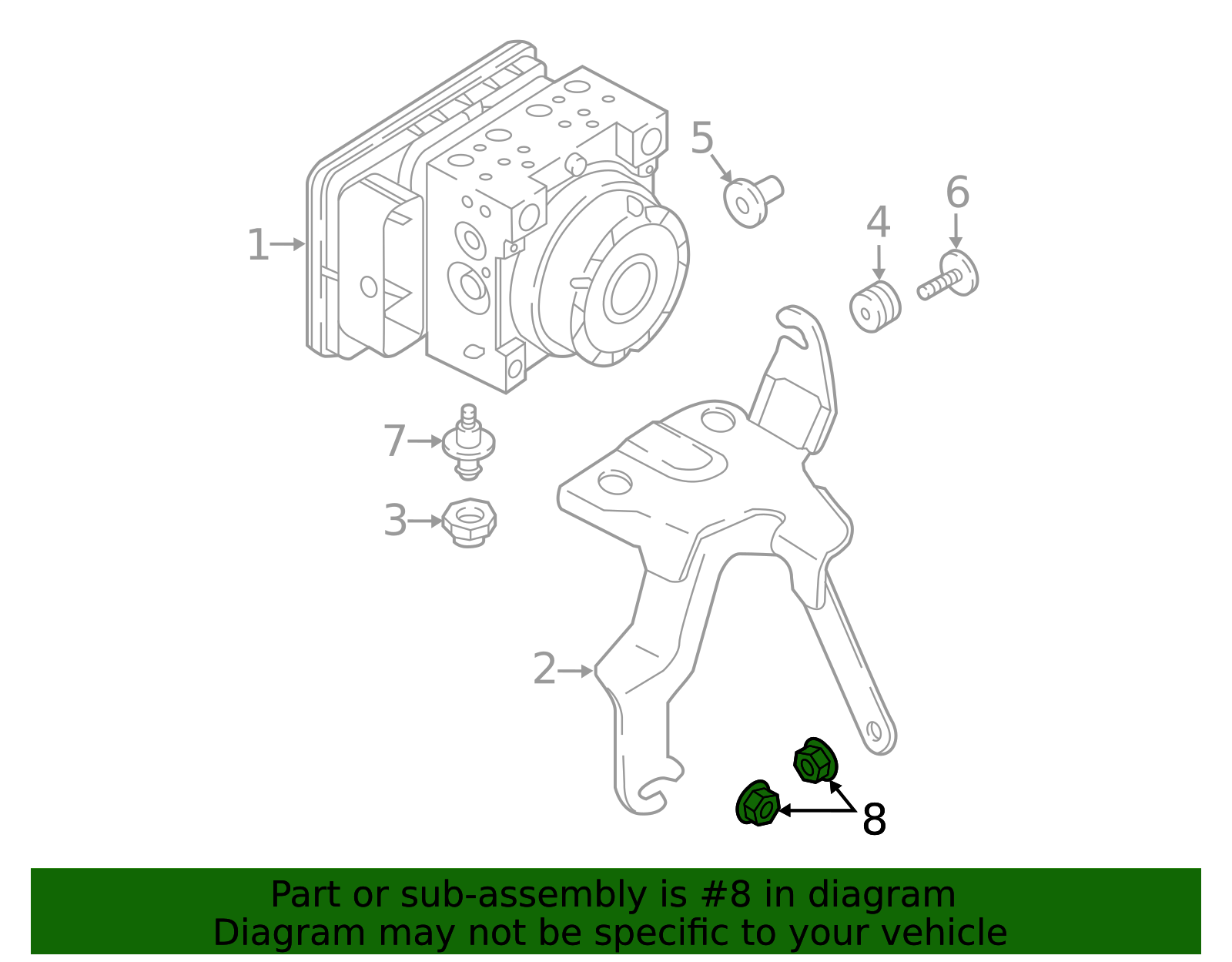 Mount Bracket Nut - Scion (90118-WB691)