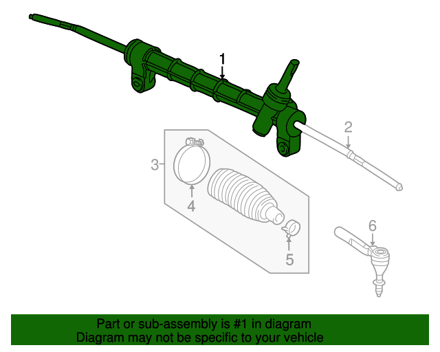 20042009 GM Steering Gear Assembly, Remanufactured 19303500 GM Parts