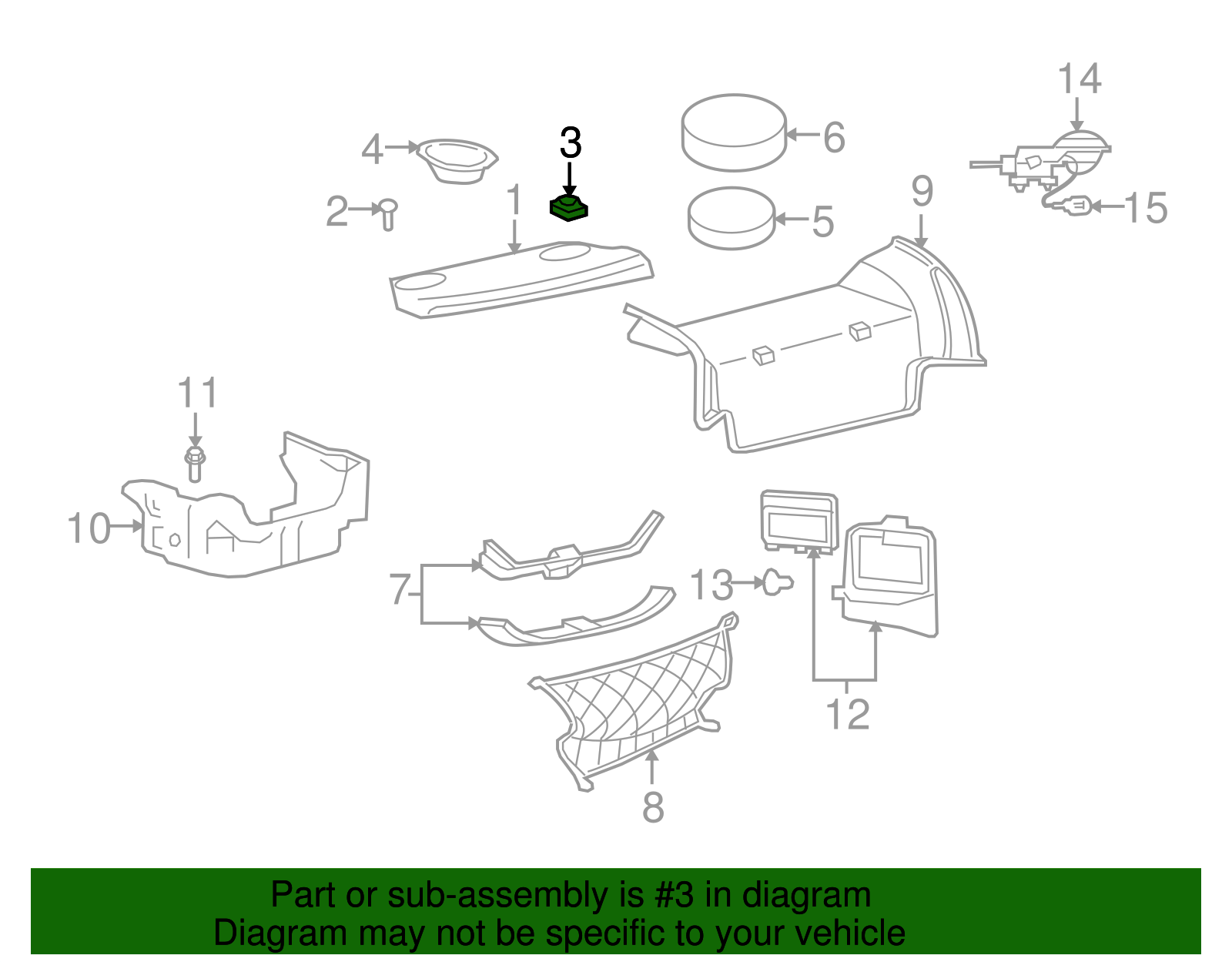 Anchor Cover - Ford (YW1Z-54613E54-AAF)