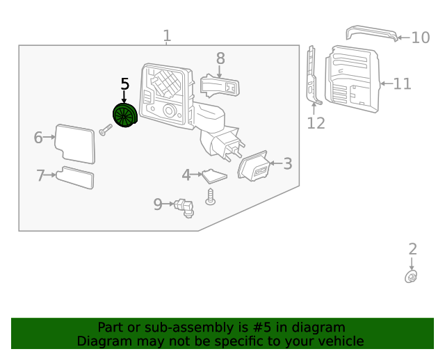 20202023 GM Driver Side Outside Rearview Mirror Actuator 84468959
