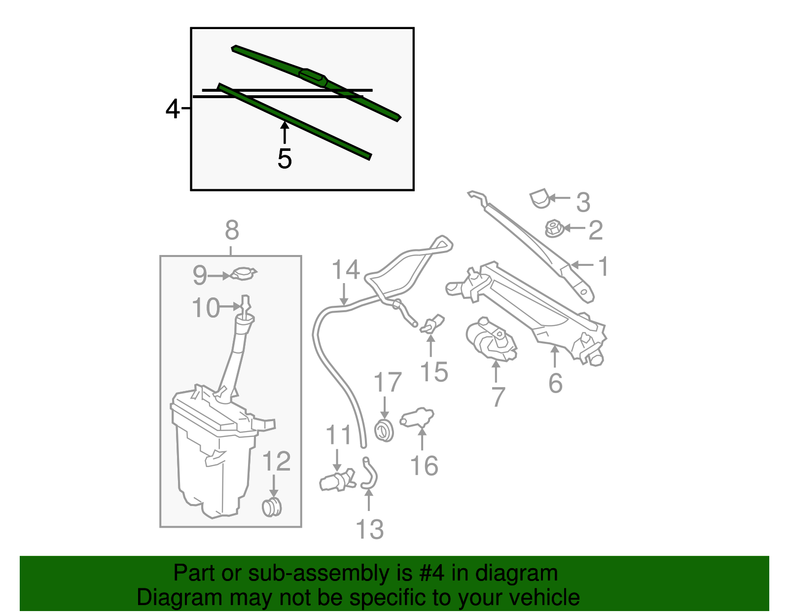 Wiper Blade - Toyota (85222-YZZ18-TM)