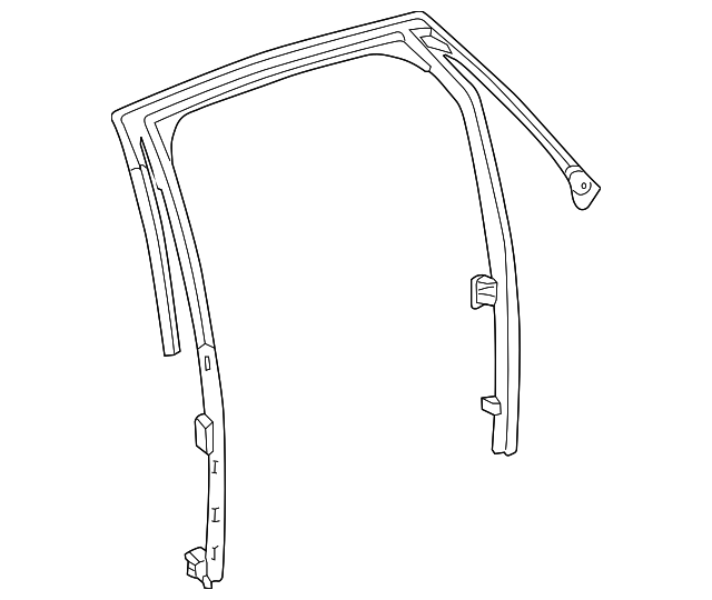 Rear Side Door Window Weatherstrip - Cadillac (84150964)