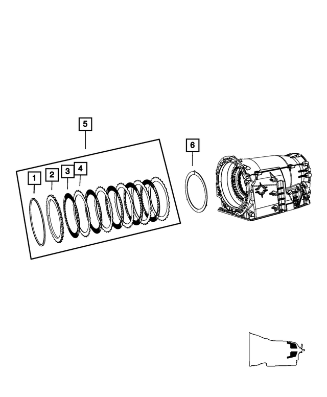 2008-2020 Mopar B3 Brake Clutch Stack Up Clutch Package 68028661AA 