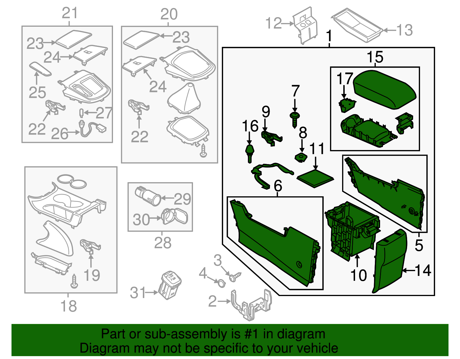 Serratura per console centrale KA0G 64 45Y 02 di ricambio per Mazda CX