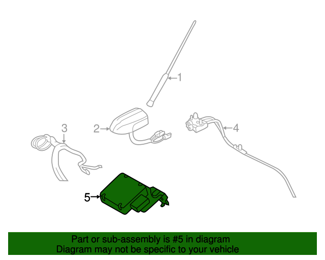 20132014 Ford Escape GPS Antenna CJ5Z10E893D