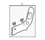 81958THRA21ZA - Interior/Bumper: COVER, CENTER SEAT RECLINING *YR507L* (L) (SHADOW BEIGE) for Honda: Odyssey Image