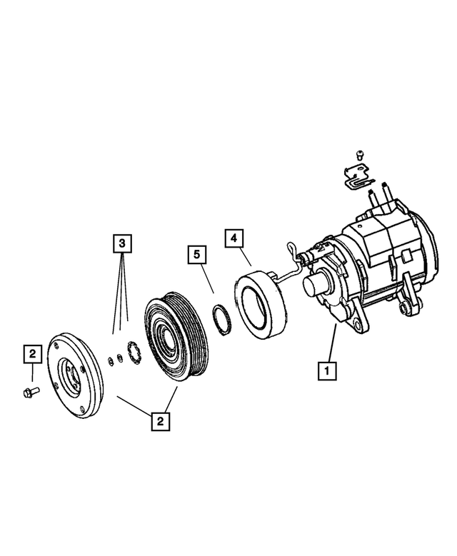 2004-2007 Mopar A/C Compressor Pulley Hub Kit 5135993AA | My Mopar 