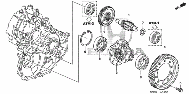 Differential for 2009 Honda Civic #0