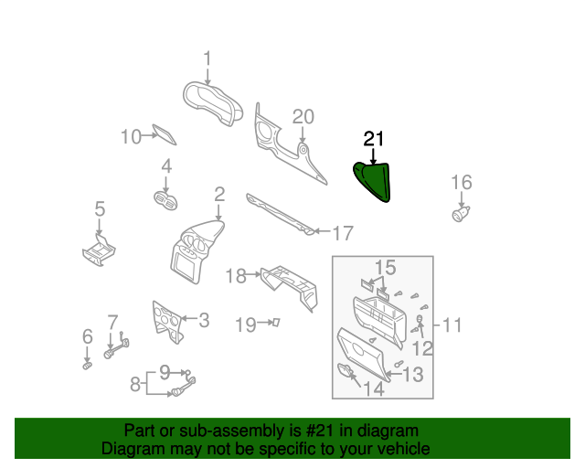 Right Lower Genuine Hyundai 84717-26100-YD Center Pad Cover Assembly Right Lower Genuine Hyundai 84717-26100-YD Center Pad Cover Assembly
