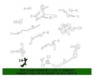 80A-122-445-R - Pipe 2020-2023 Audi | Audi OEM Parts
