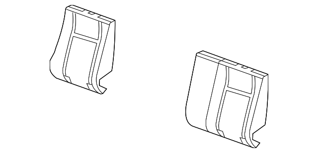Passenger Side Rear Seat Back Pad - GM (94711165)