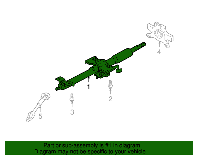 5631025701 Steering Column 20002002 Hyundai Accent Joseph