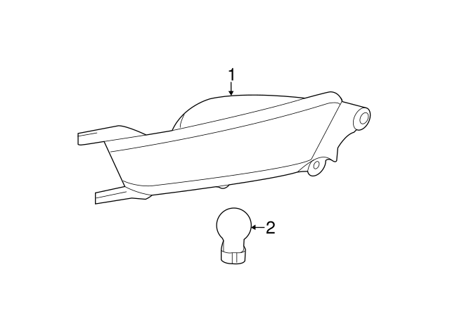 New OEM Land Rover Range Rover Fog Lamp Bulb LR025150