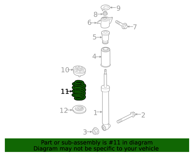 2019-2022 Audi A6 Quattro Coil Spring 4K0-511-115-JH | OEM Parts 