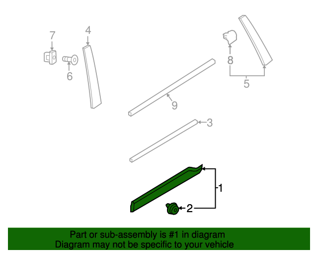 20162020 Volvo XC90 Side Molding 31448419