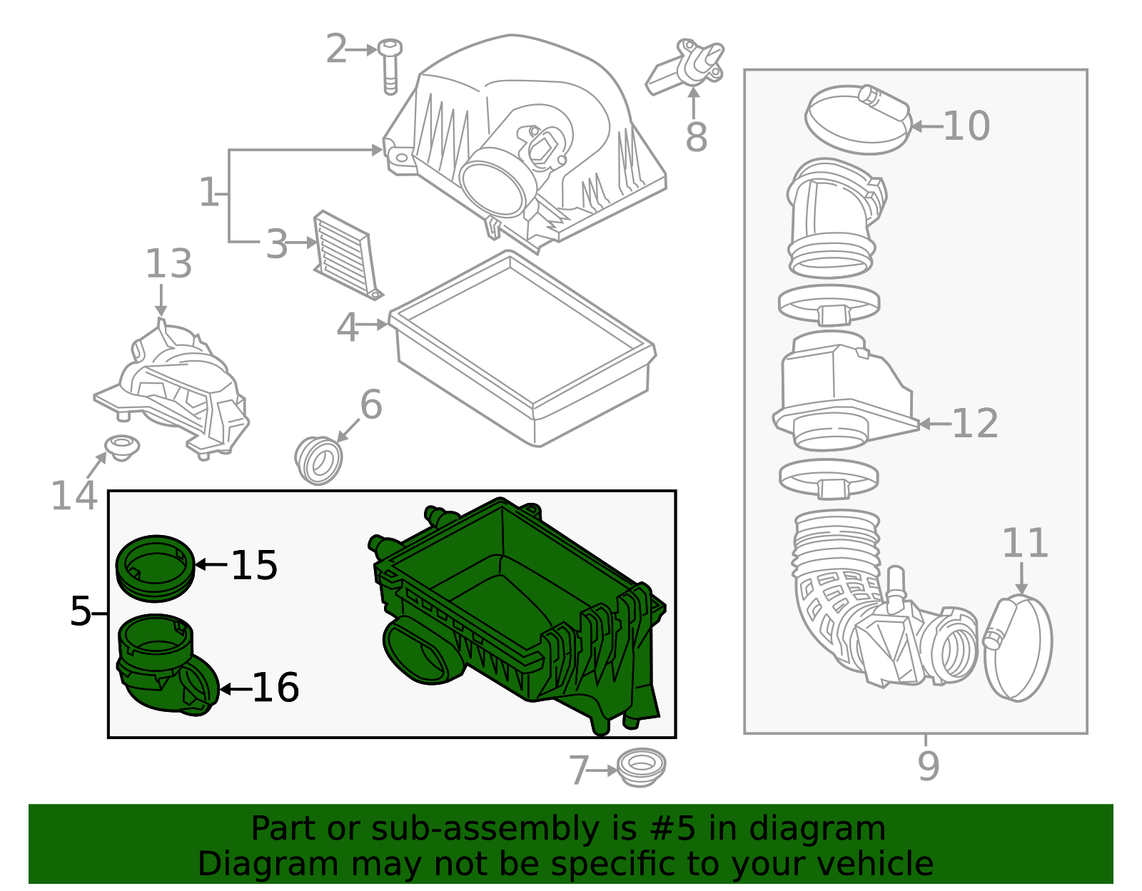 Air Cleaner Housing - Buick (94522422)