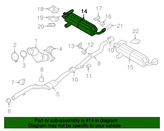 Genuine BMW 18-30-8-652-317 | Muffler | FREE Shipping on Most Orders ...