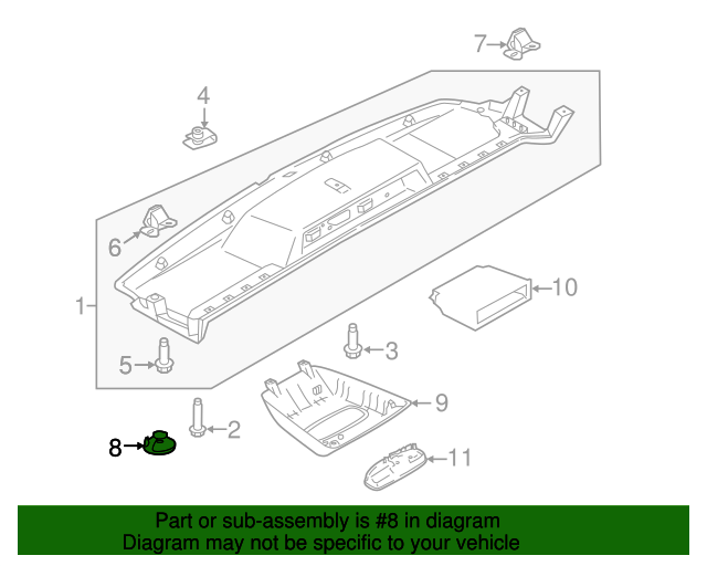 Ford CK4Z99237W10BA Shelf Cap 20152020 Ford OEM Ford Parts