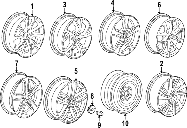 Genuine OEM GM Part - Wheel, Alloy 2023-2024 Chevrolet Equinox 