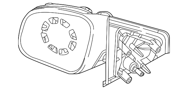 4538116900 - Mirror Assembly 2017-2019 Smart | Mercedes-Benz USA Parts