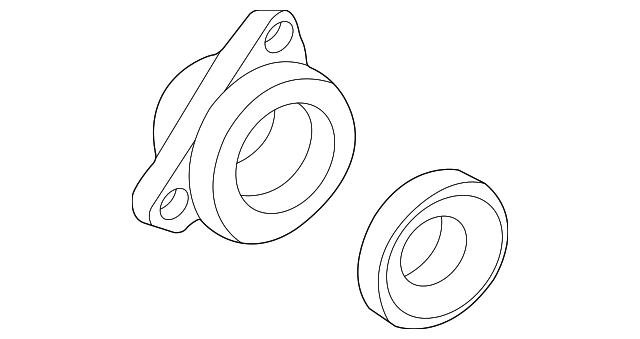 Front Hub & Bearing - Ford (H2MZ-1104-Q)