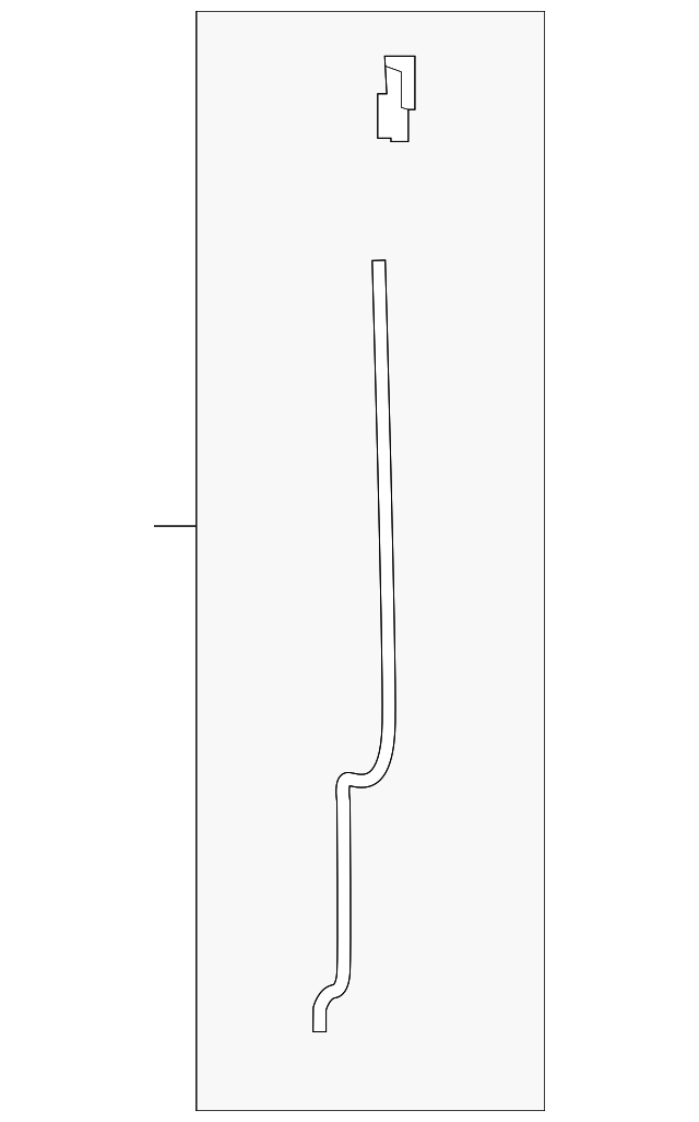 Jet Black Front Driver Side Door Locking Rod - GM (95933116)