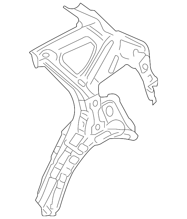 20192020 Hyundai Santa Fe Inner Quarter Panel 71602S2000 QuirkParts