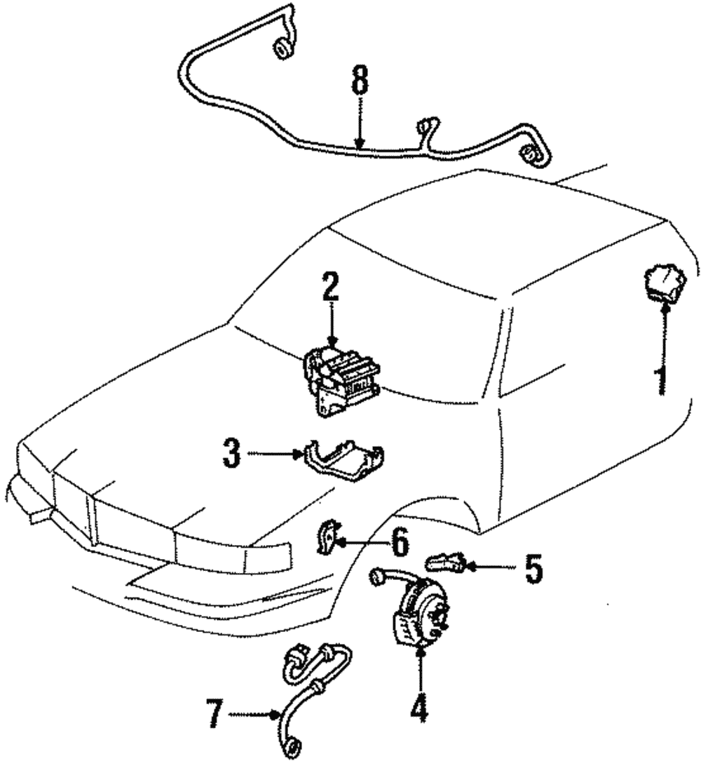 Wheel Speed Sensor Wiring Harness - GM (12128938)